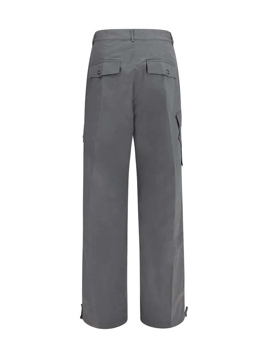 Ganni Straight-Leg Stretch Cargo Pants