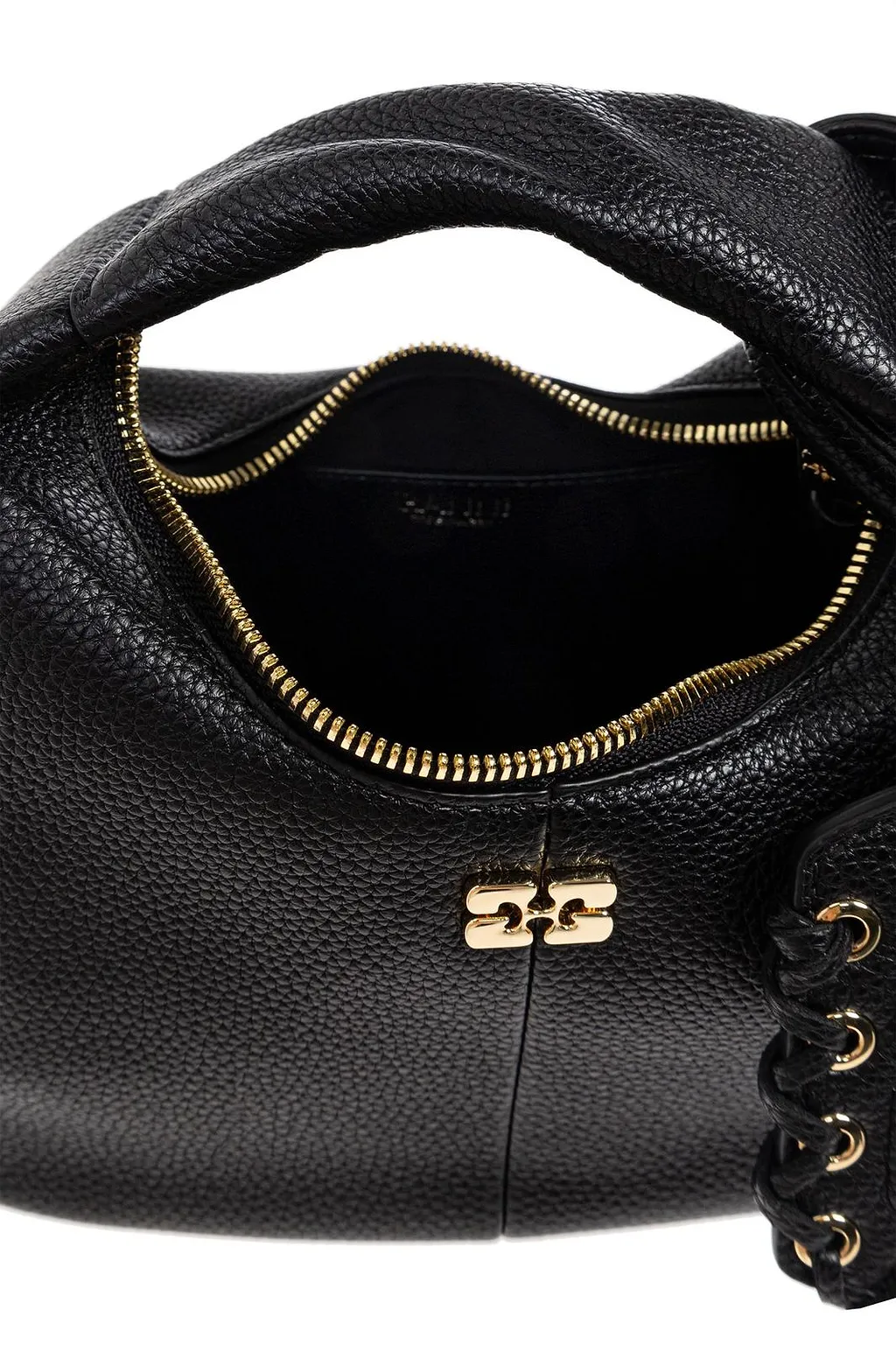 Ganni Butterfly Logo Mini Hobo Bag