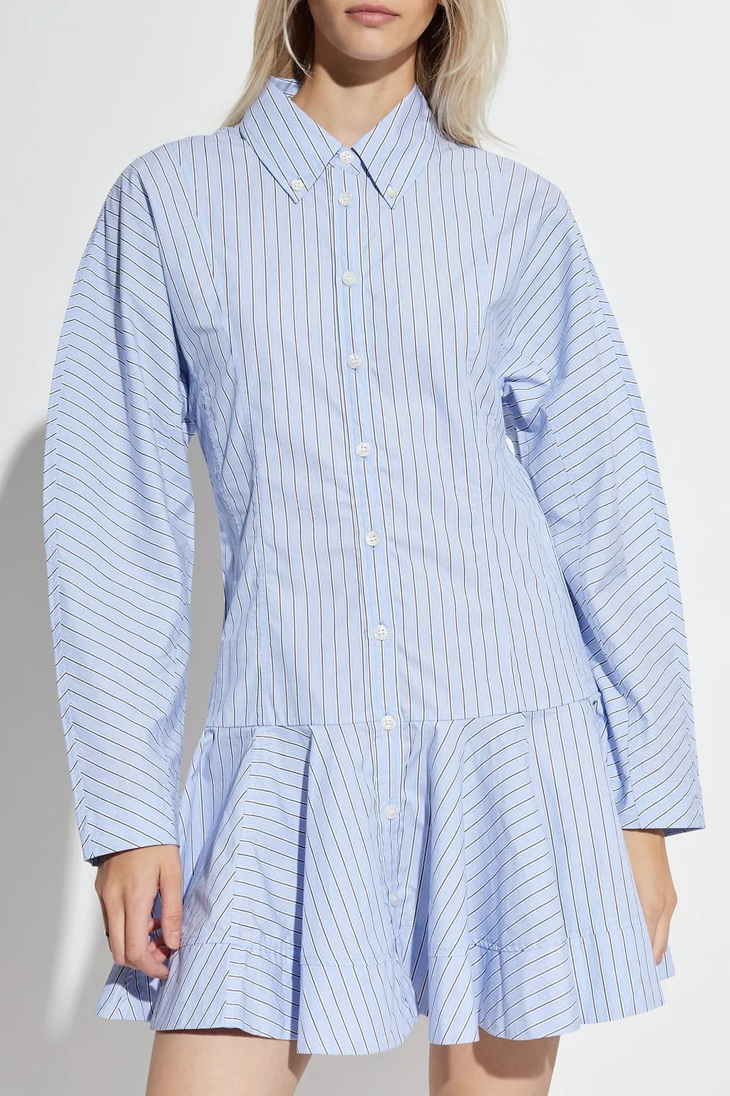 Ganni Striped Shirt Dress