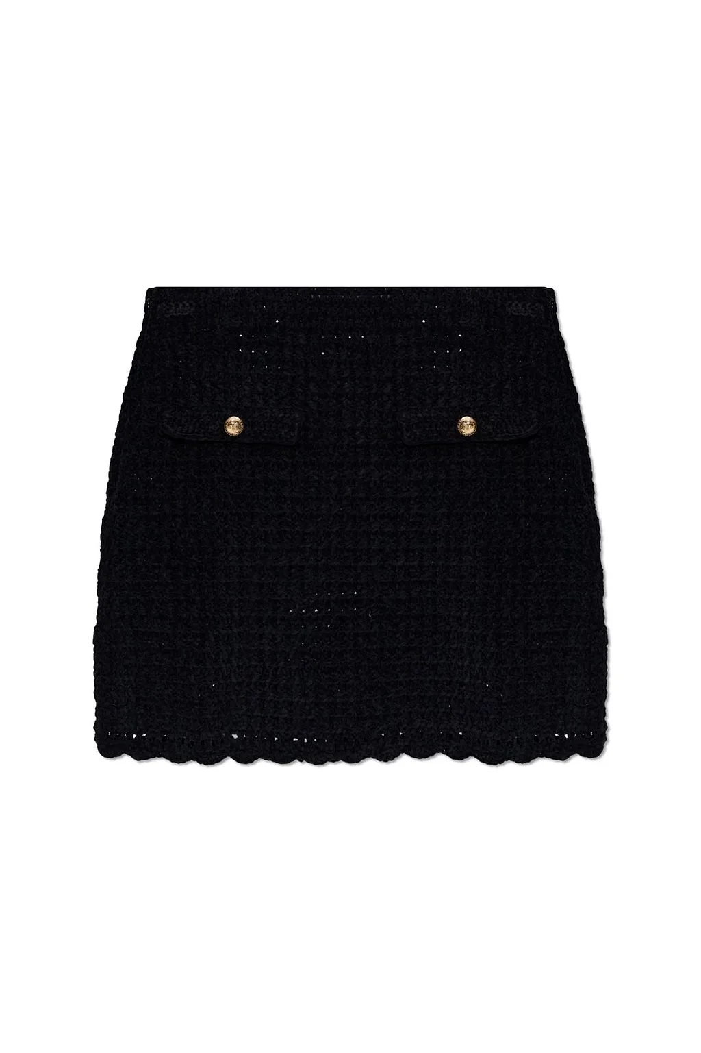 Ganni Crochet Mini Skirt