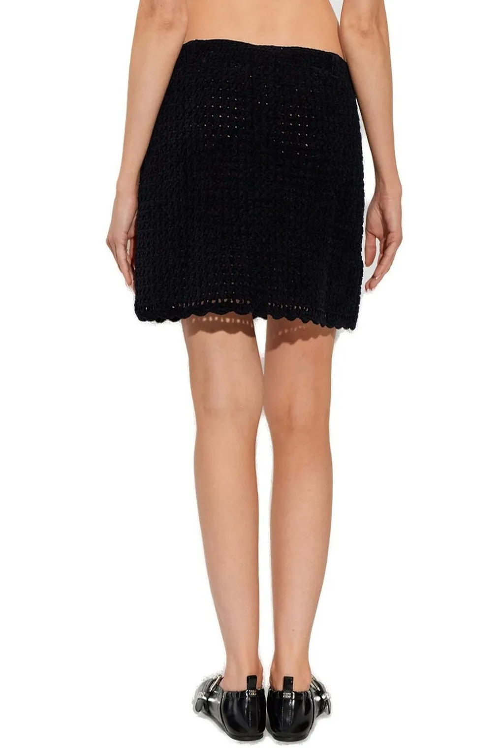 Ganni Crochet Mini Skirt