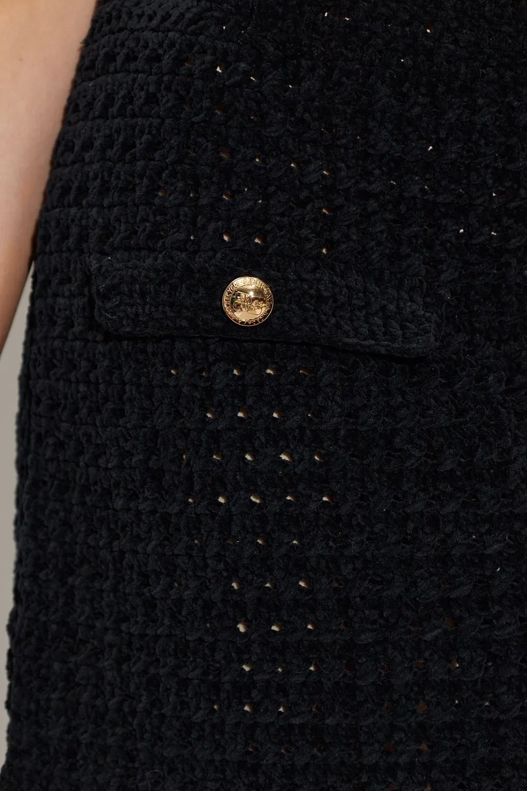 Ganni Crochet Mini Skirt