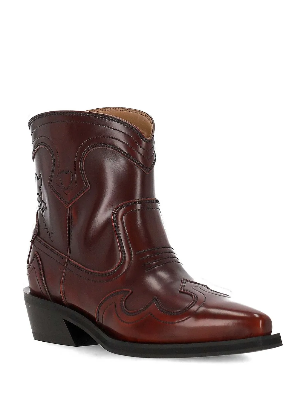 Ganni Western Ankle Boots