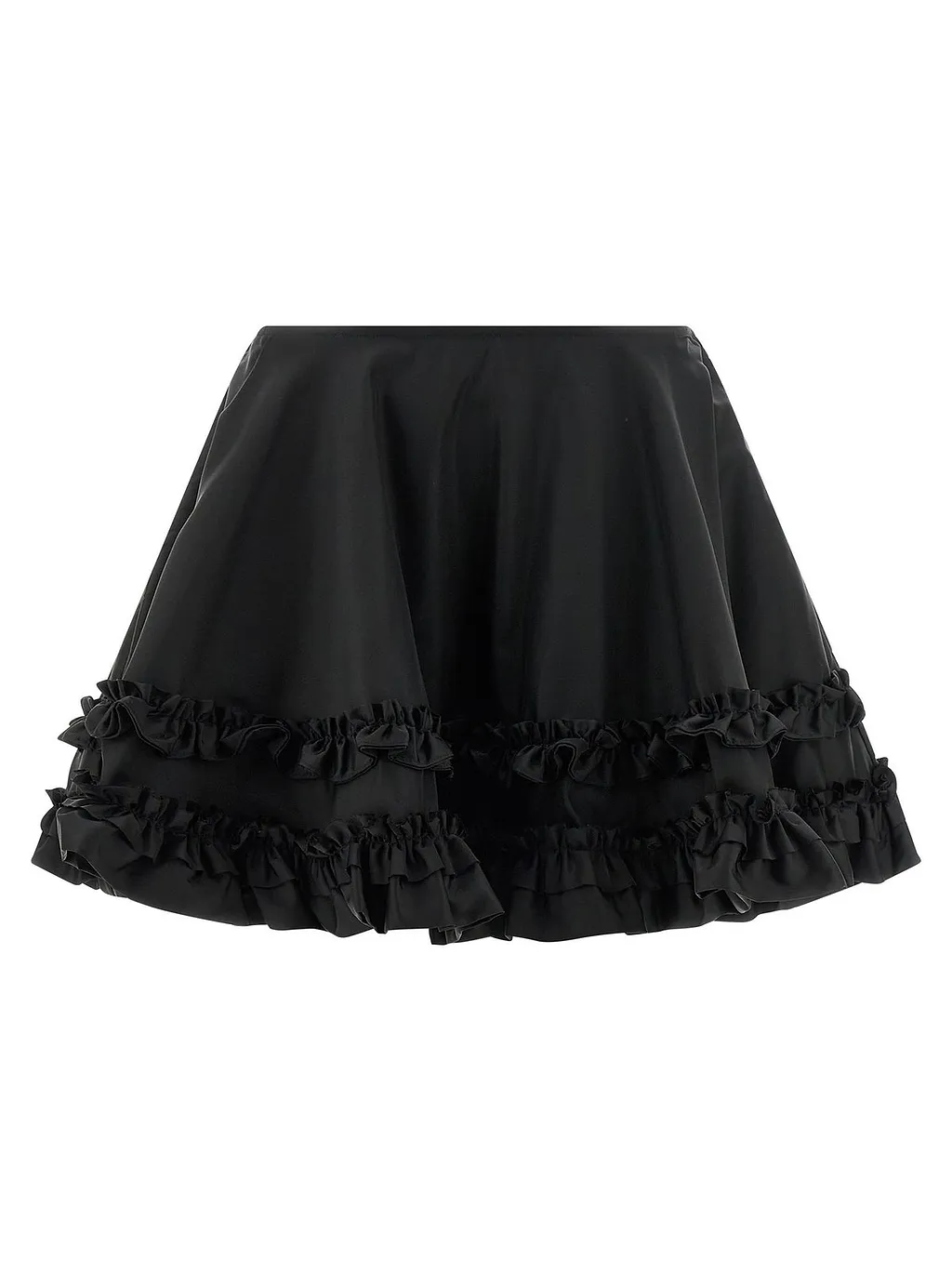 Ganni Duchesse Mini Frill Skirt