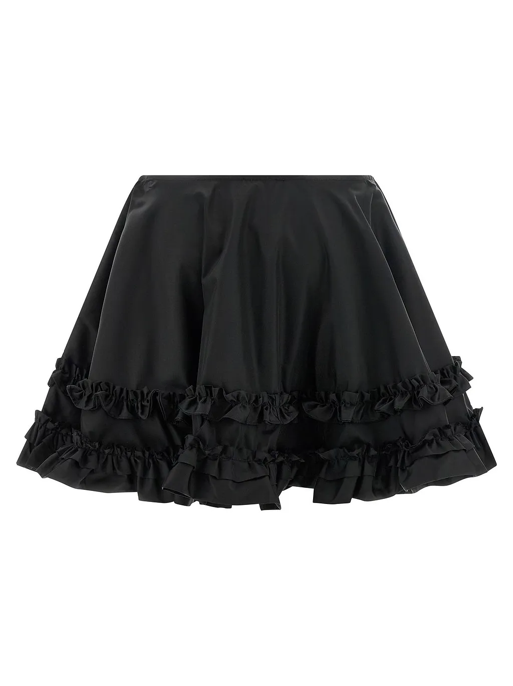 Ganni Duchesse Mini Frill Skirt
