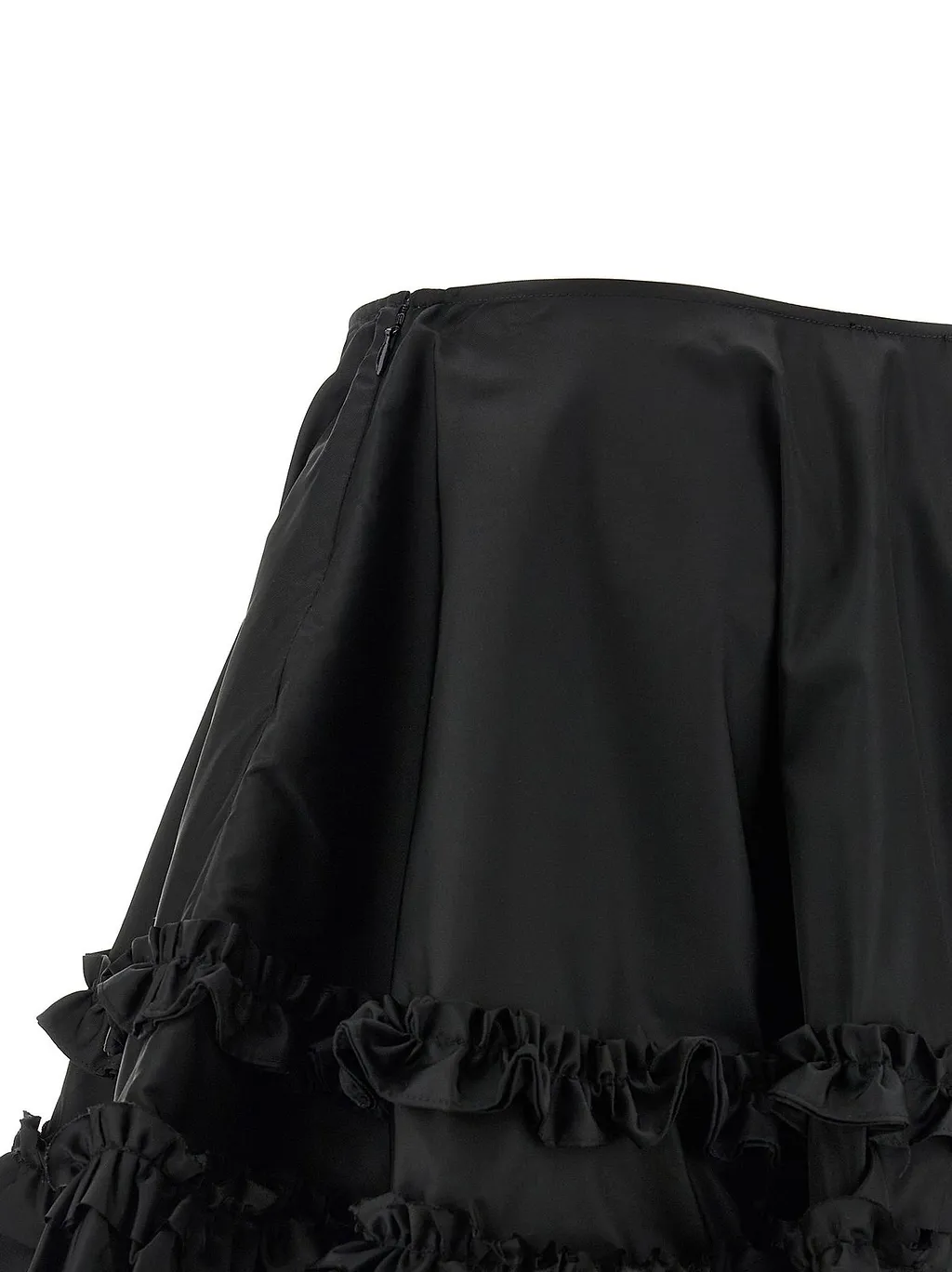 Ganni Duchesse Mini Frill Skirt