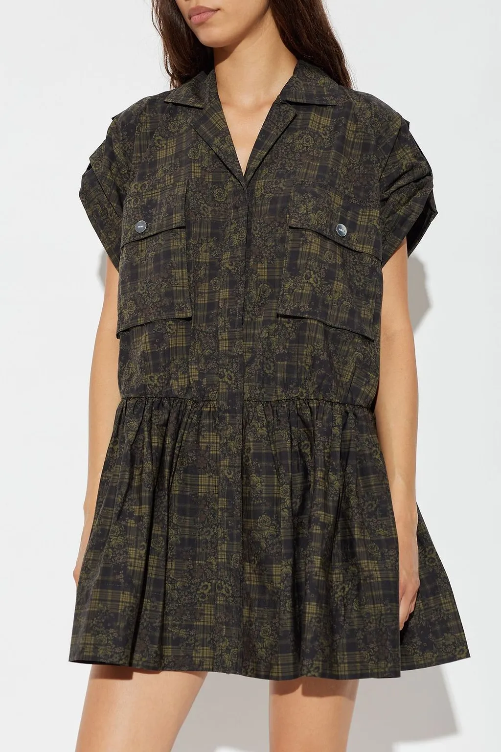 Ganni Floral Print Mini Dress