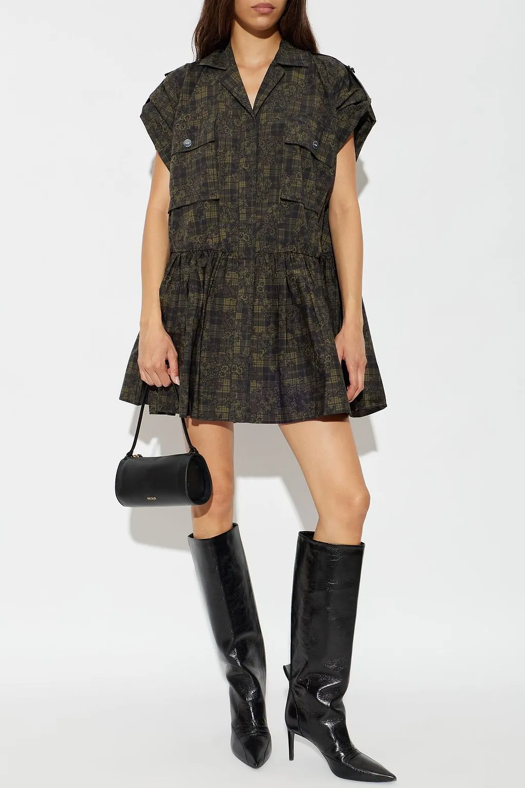 Ganni Floral Print Mini Dress