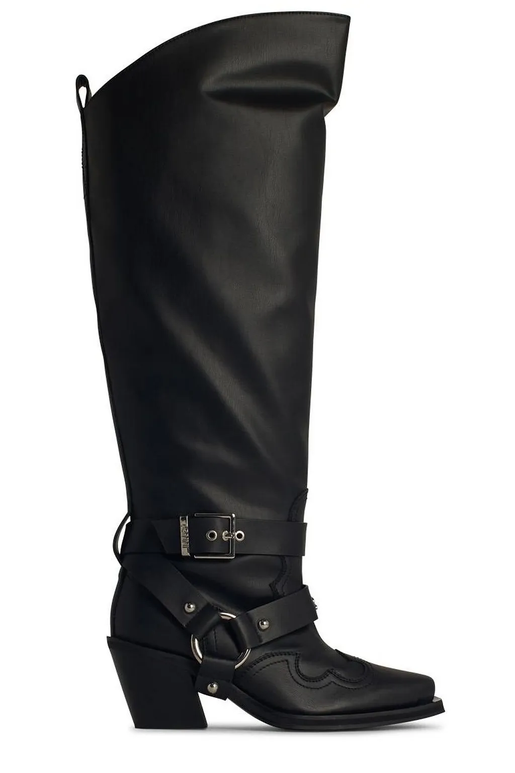 Ganni High Shaft Embroidered Western Boots