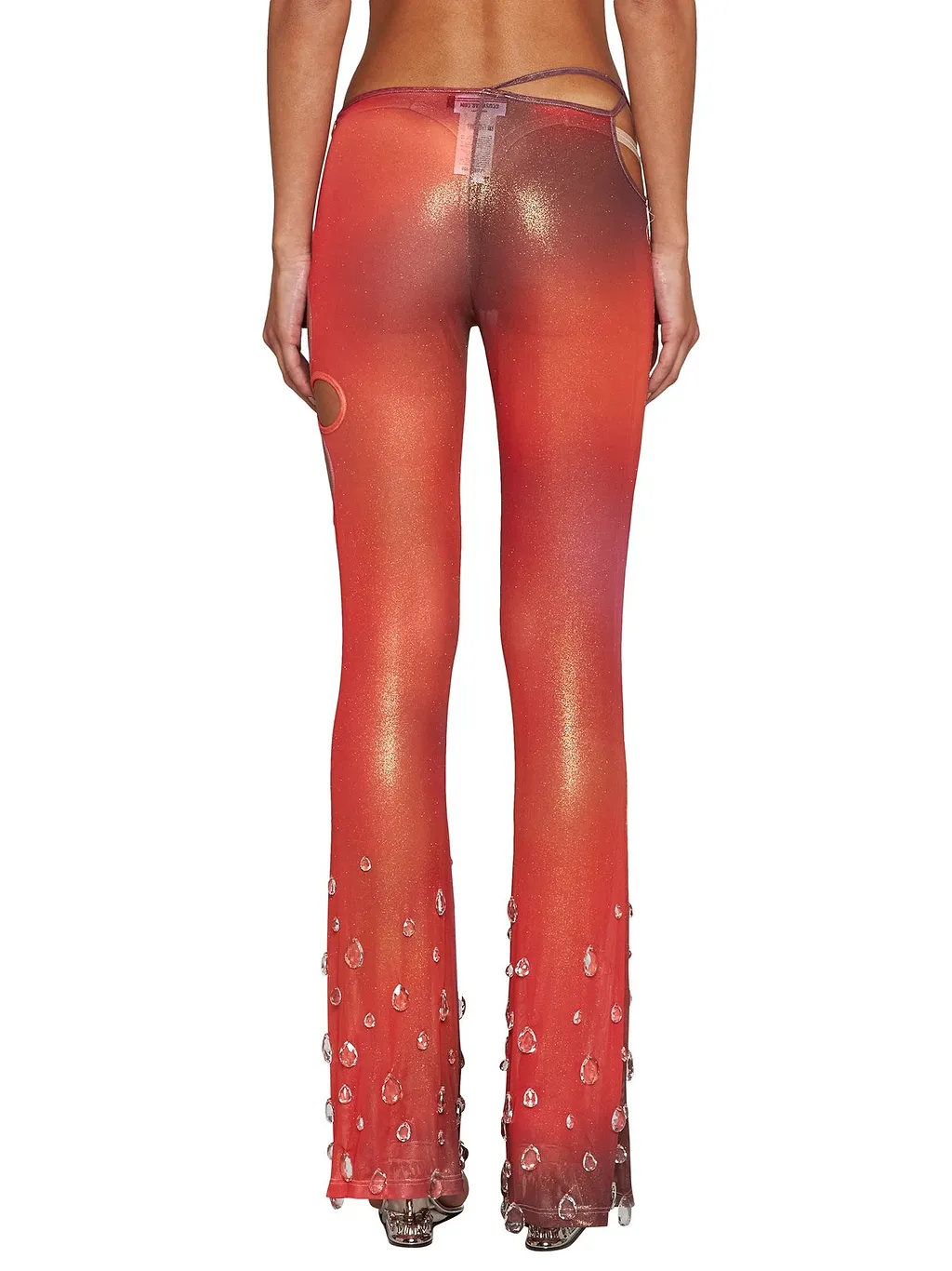 Gcds Cut-Out Embellishment Flared Pants