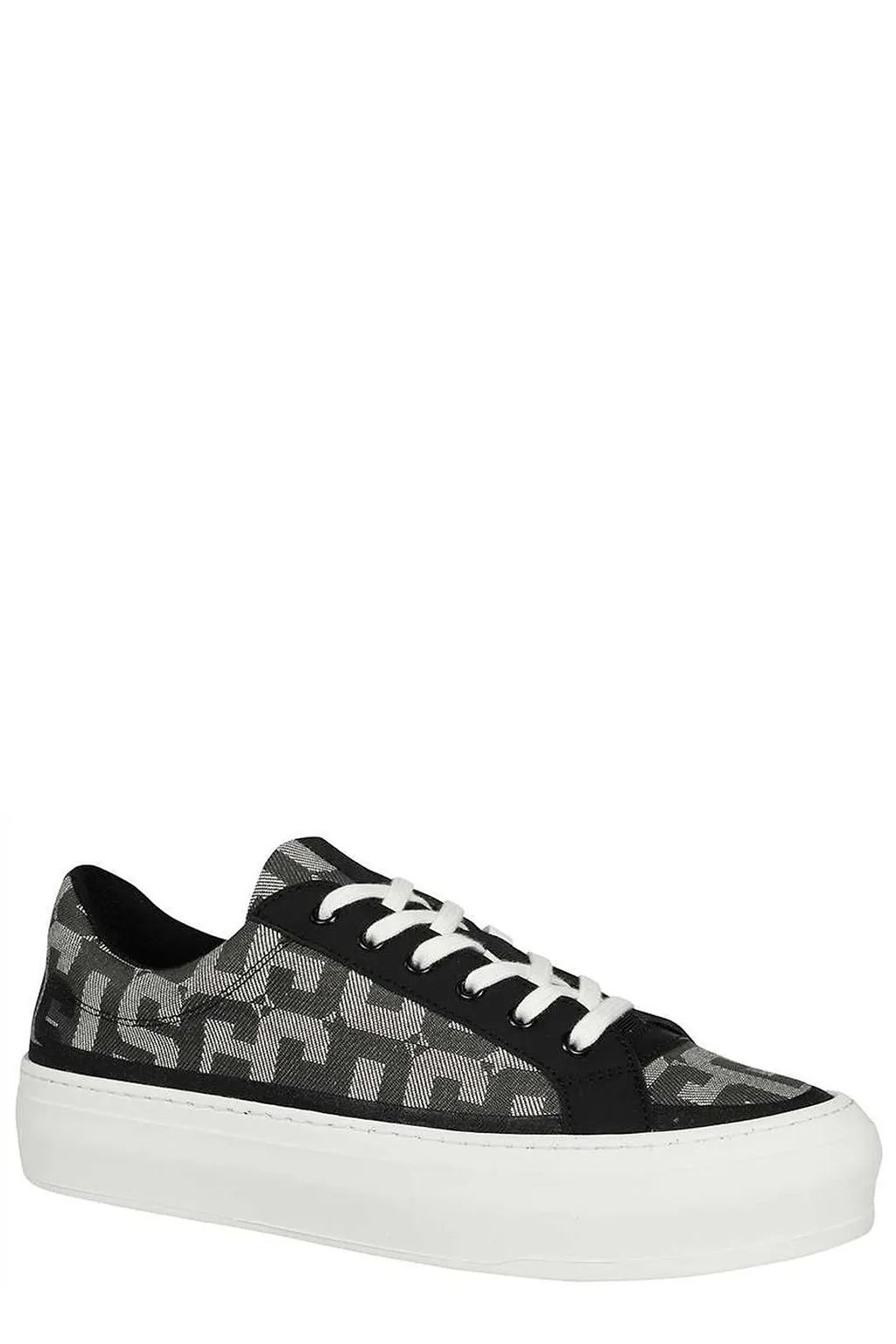 Gcds Jacquard Monogram Lace-Up Sneakers