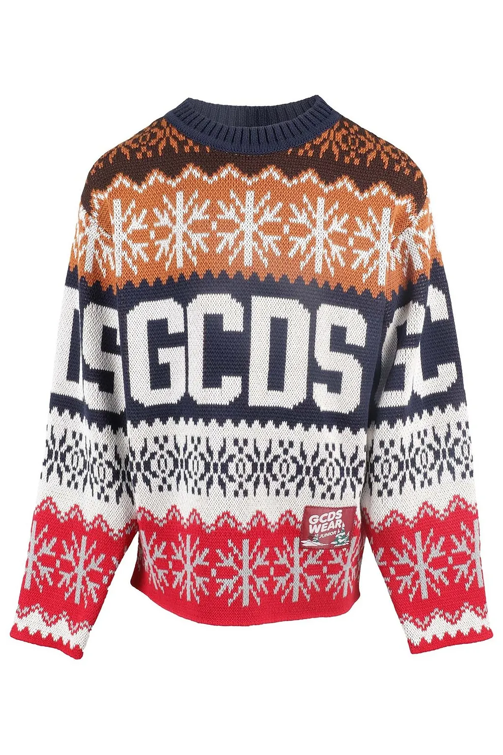 Gcds Kids Logo Jacquard Knitted Jumper