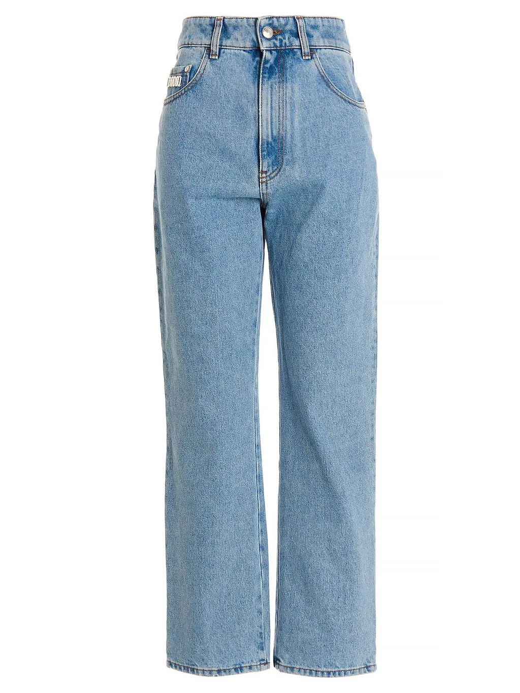 Gcds Logo Plaque High-Rise Jeans