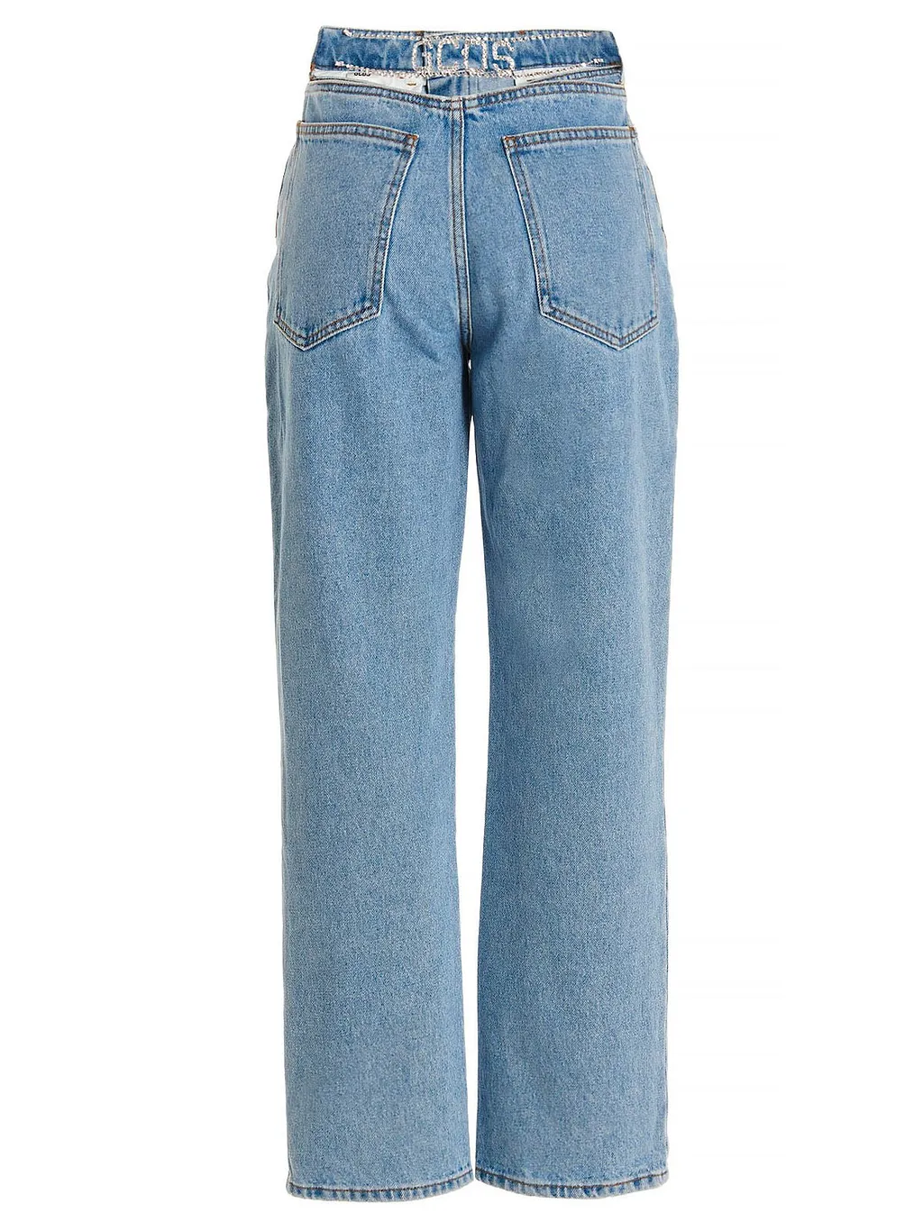 Gcds Logo Plaque High-Rise Jeans