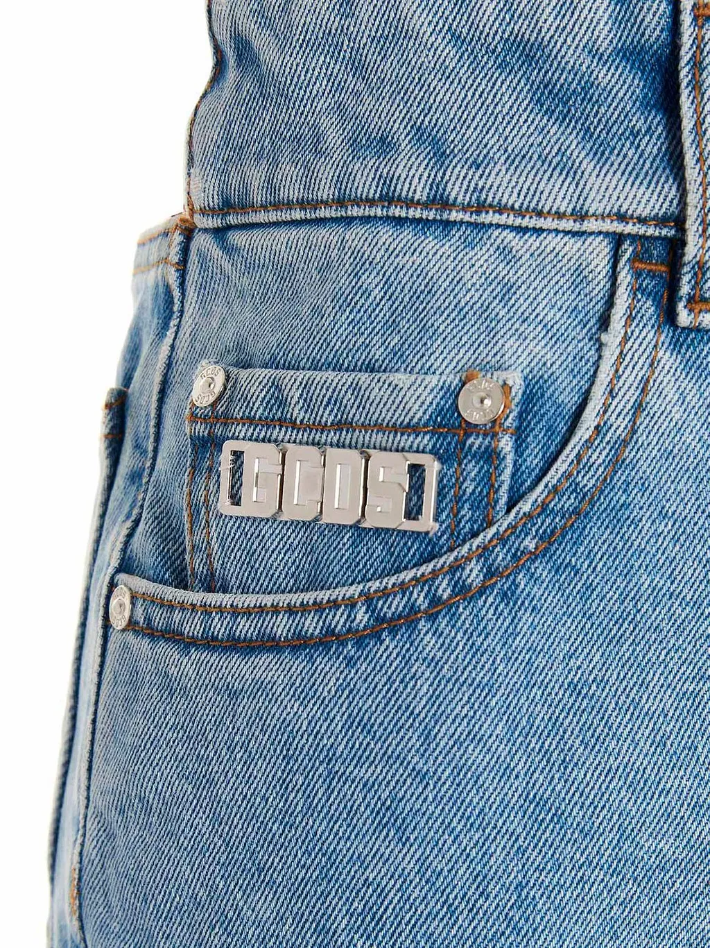 Gcds Logo Plaque High-Rise Jeans