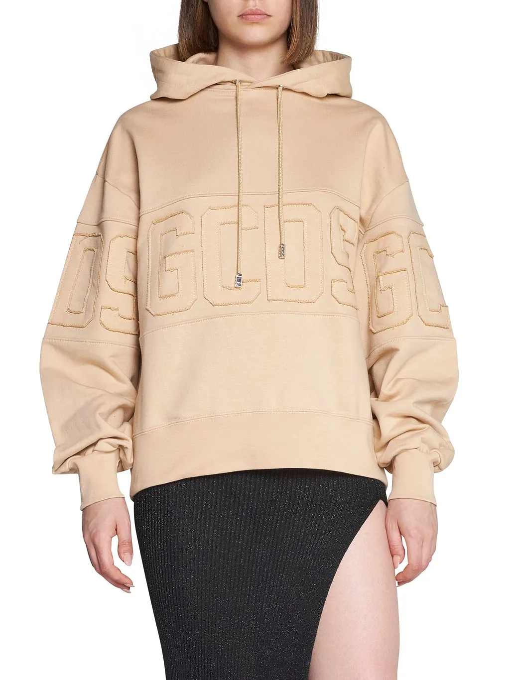 Gcds Logo Patch Drawstring Hoodie