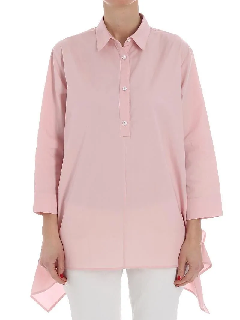 Fuzzi Asymmetric Popover Shirt Top