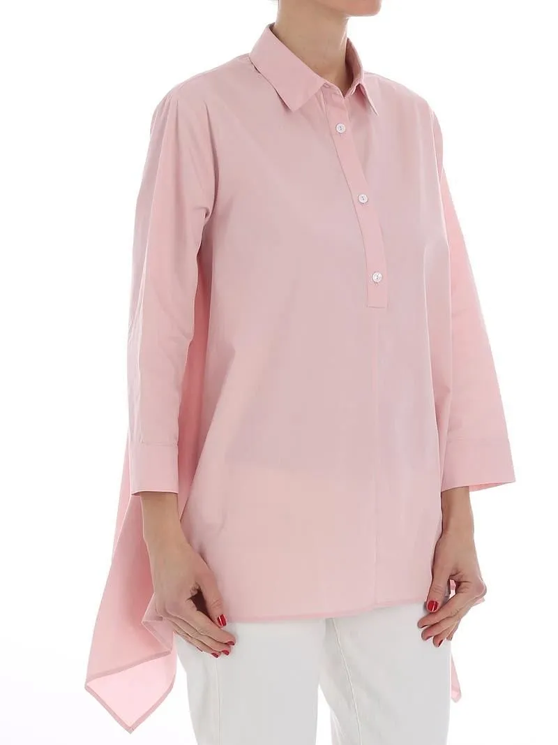 Fuzzi Asymmetric Popover Shirt Top