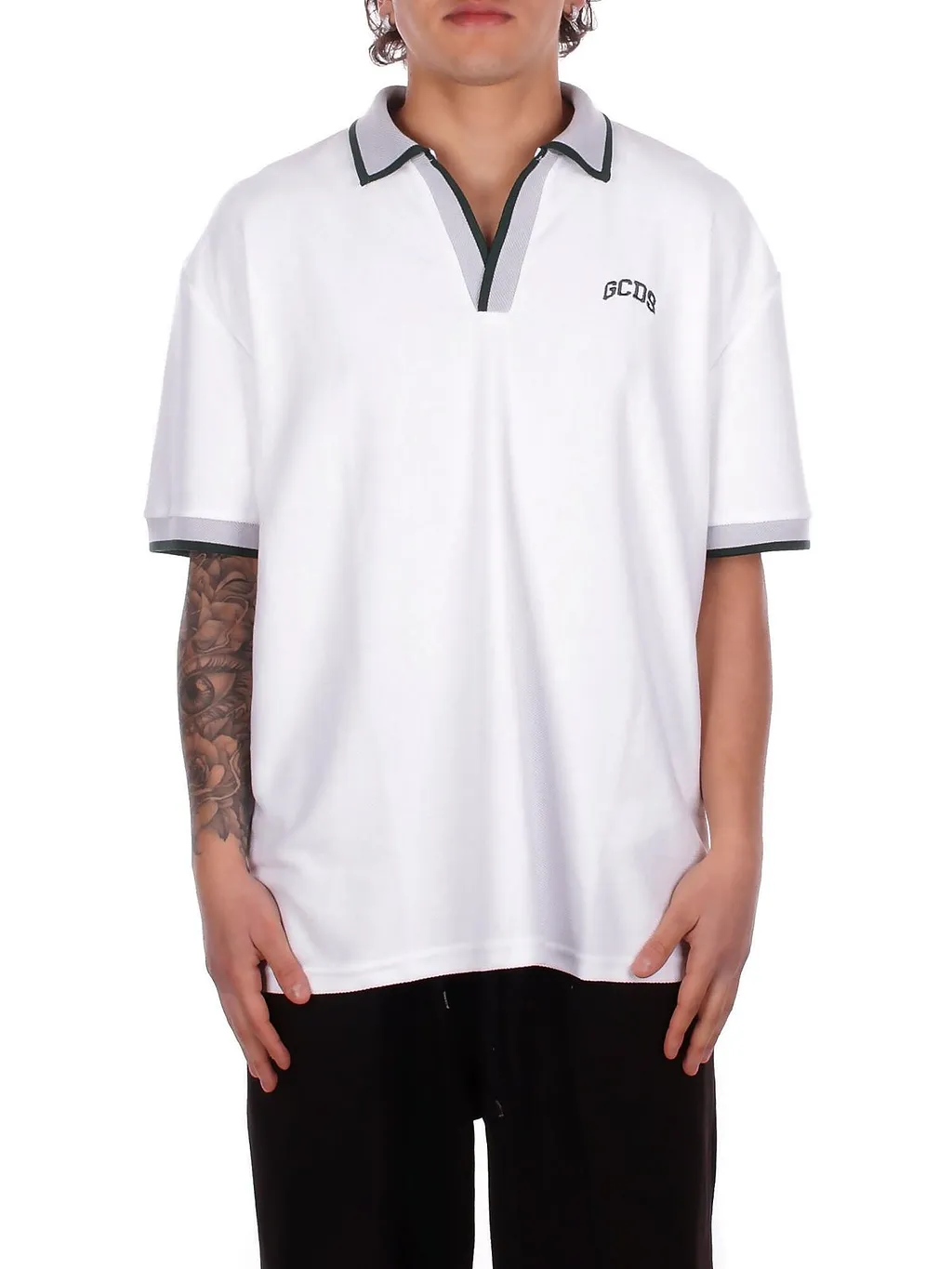 Gcds Logo Printed Polo Shirt
