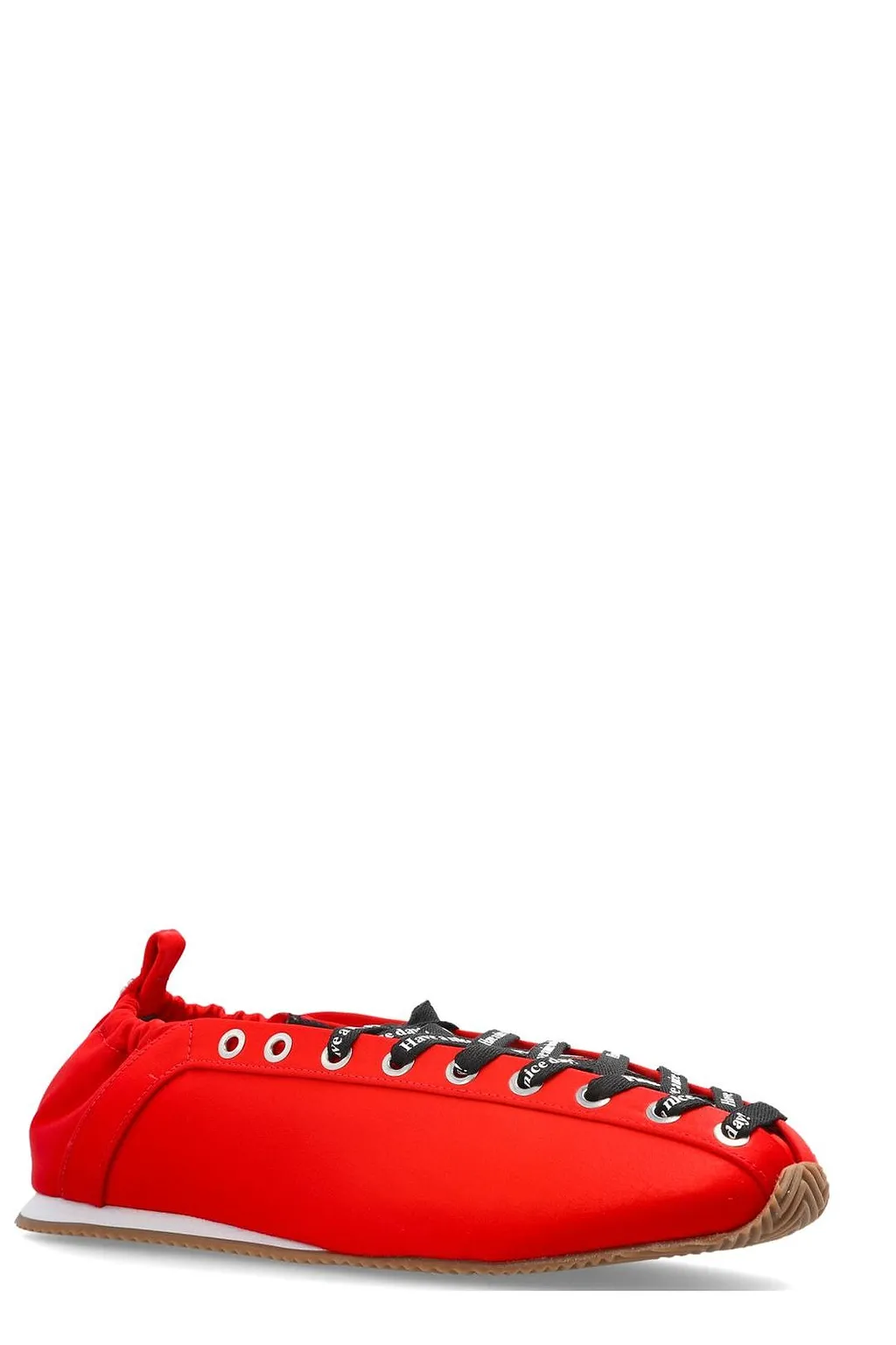 Ganni Logo-Lace Low-Top Sneakers