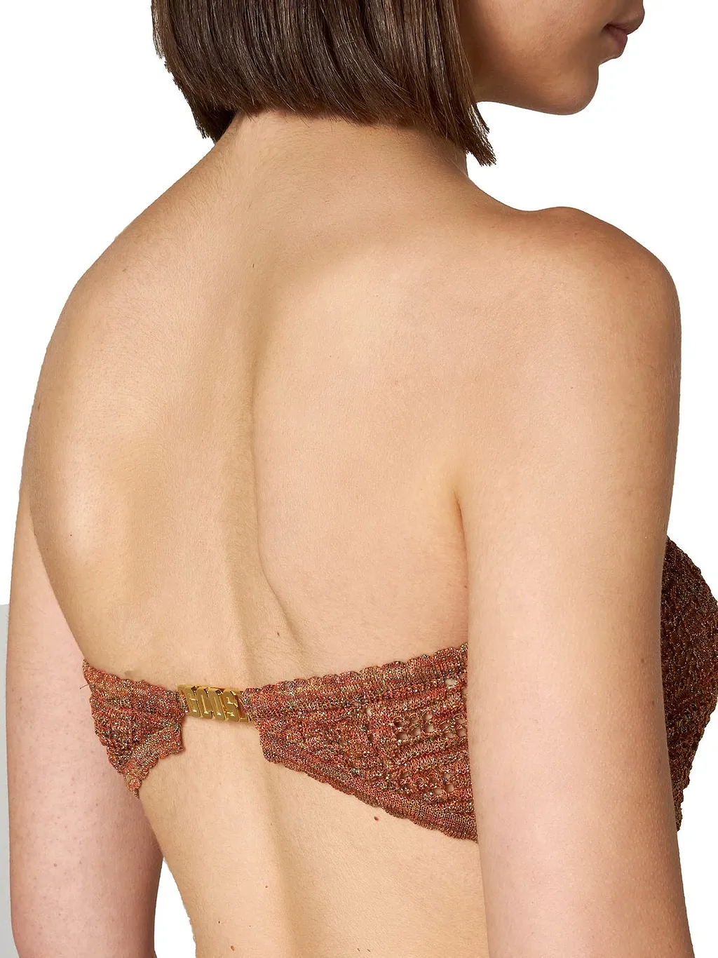 Gcds Monogram Strapless Top