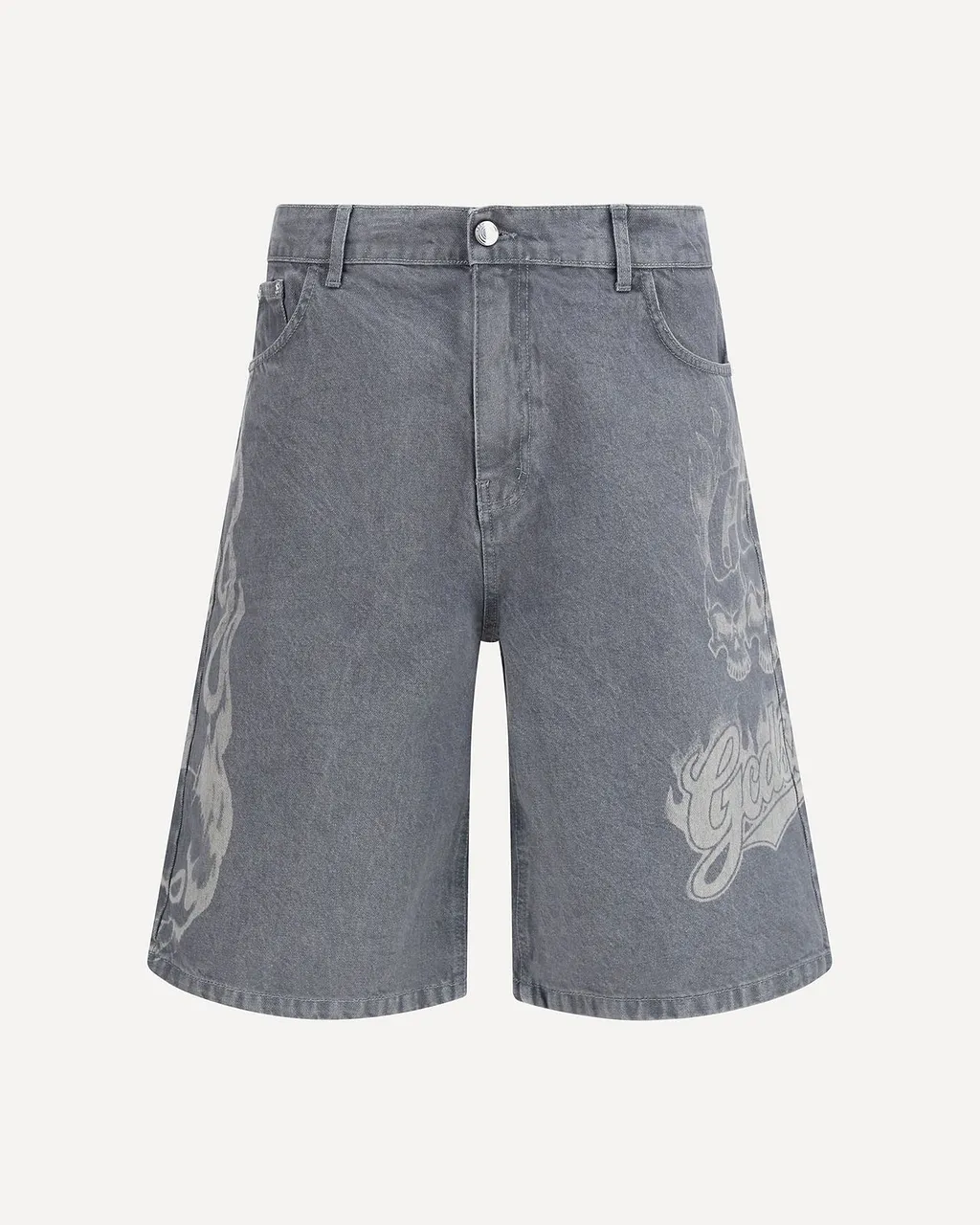 Gcds Riders Baggy Printed Shorts