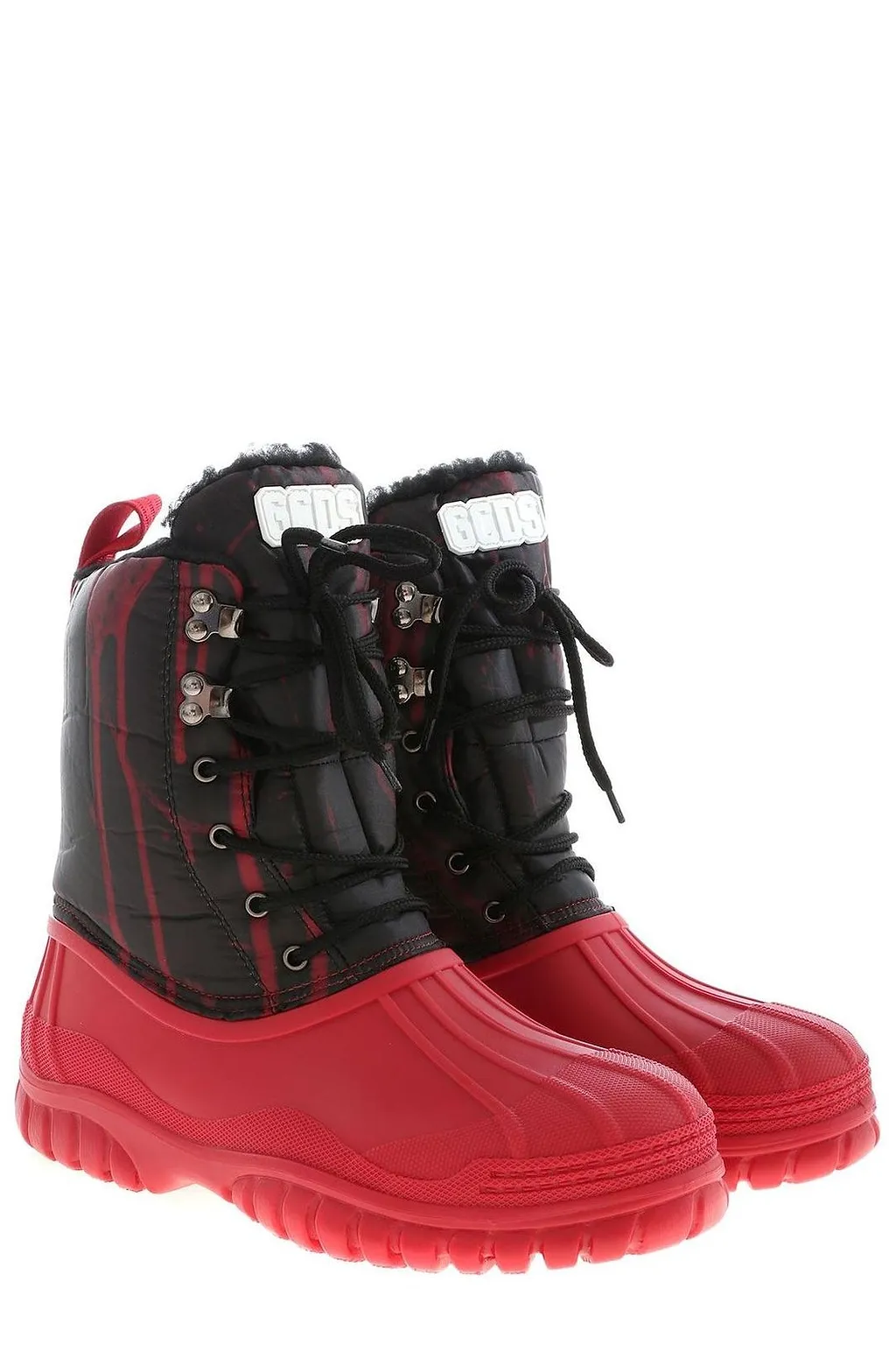 Gcds Quilted Lace-Up Boots