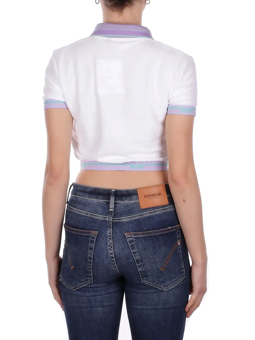 Gcds Short Sleeved Cropped Top