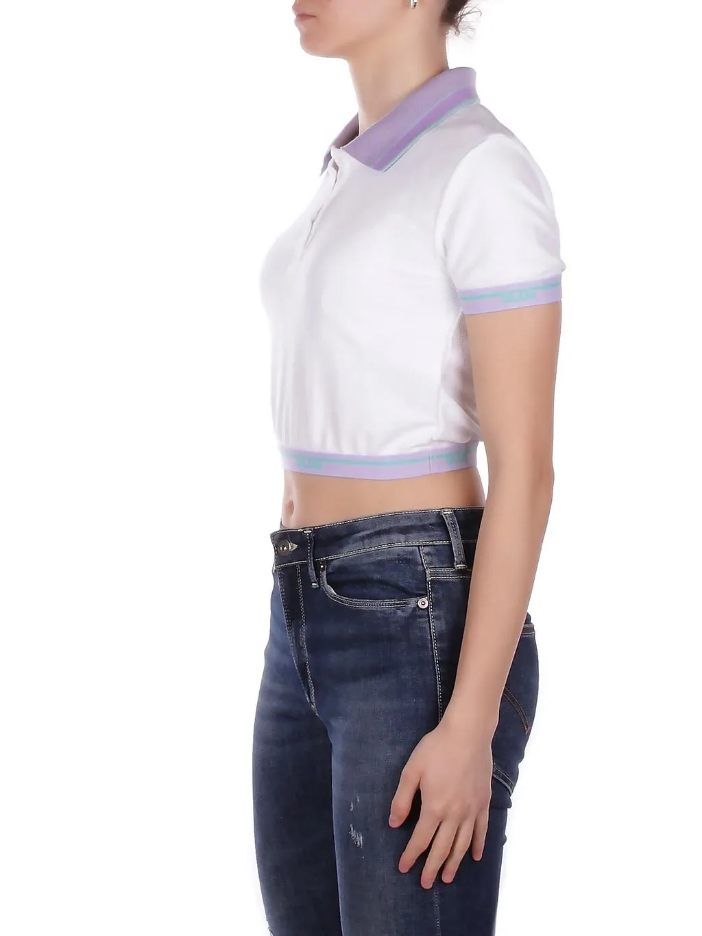 Gcds Short Sleeved Cropped Top
