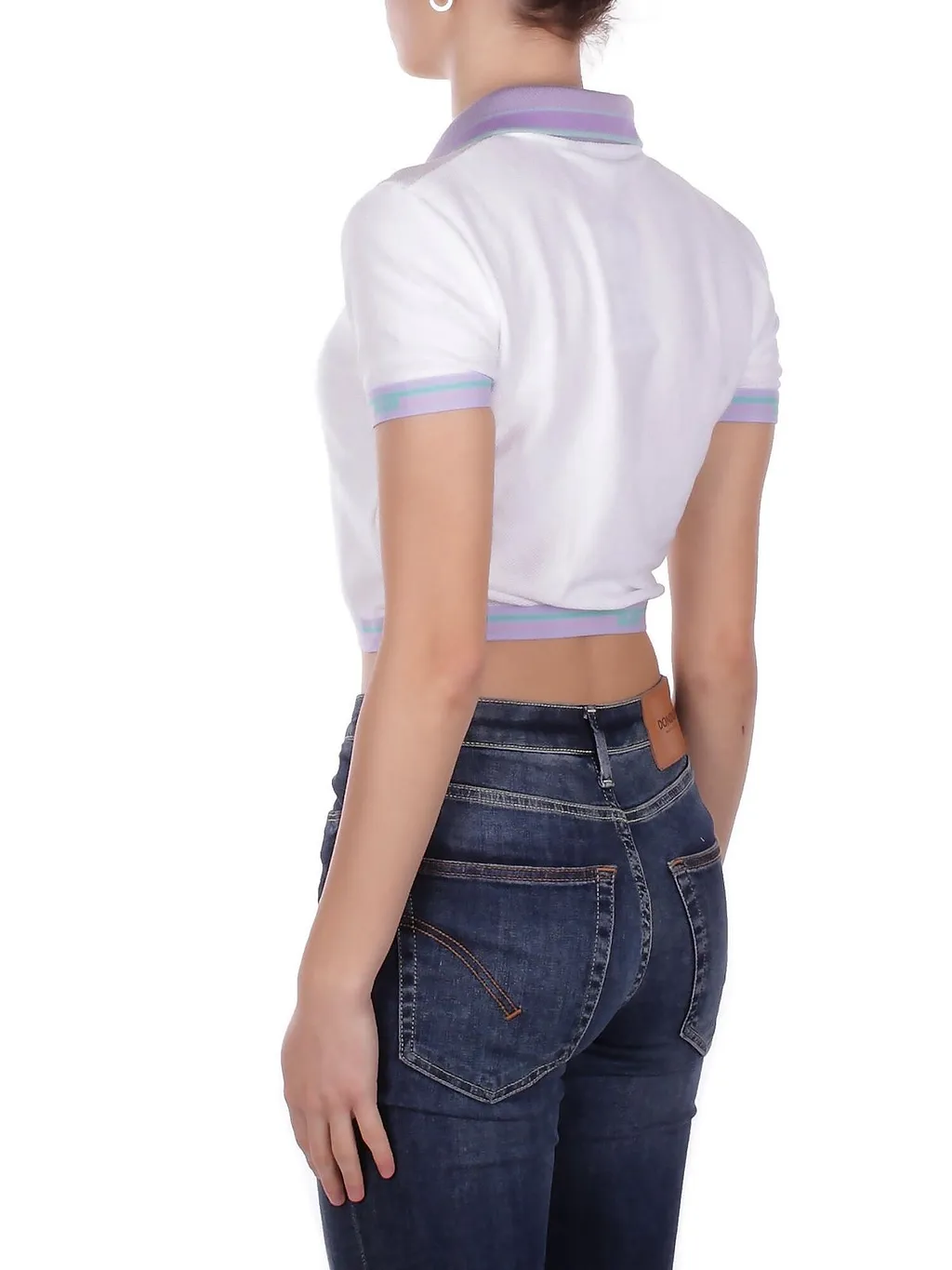 Gcds Short Sleeved Cropped Top