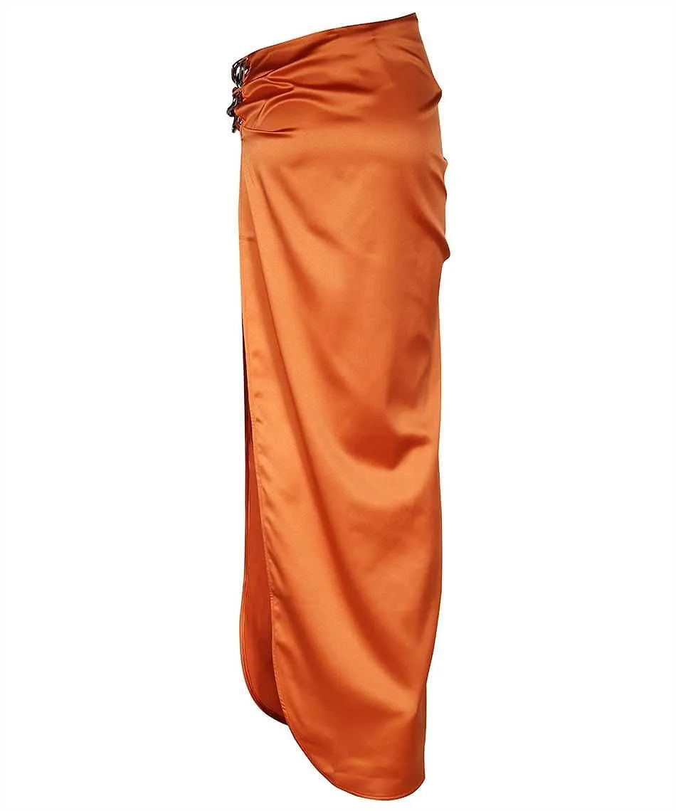 Gcds Slit-Detailed Pleated Maxi Skirt