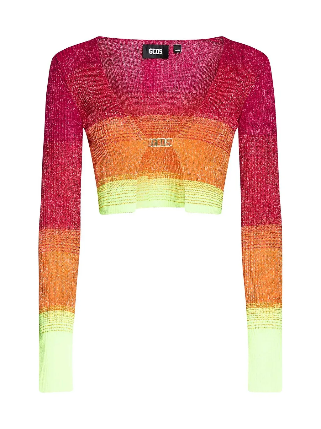 Gcds Striped Knitted Cardigan