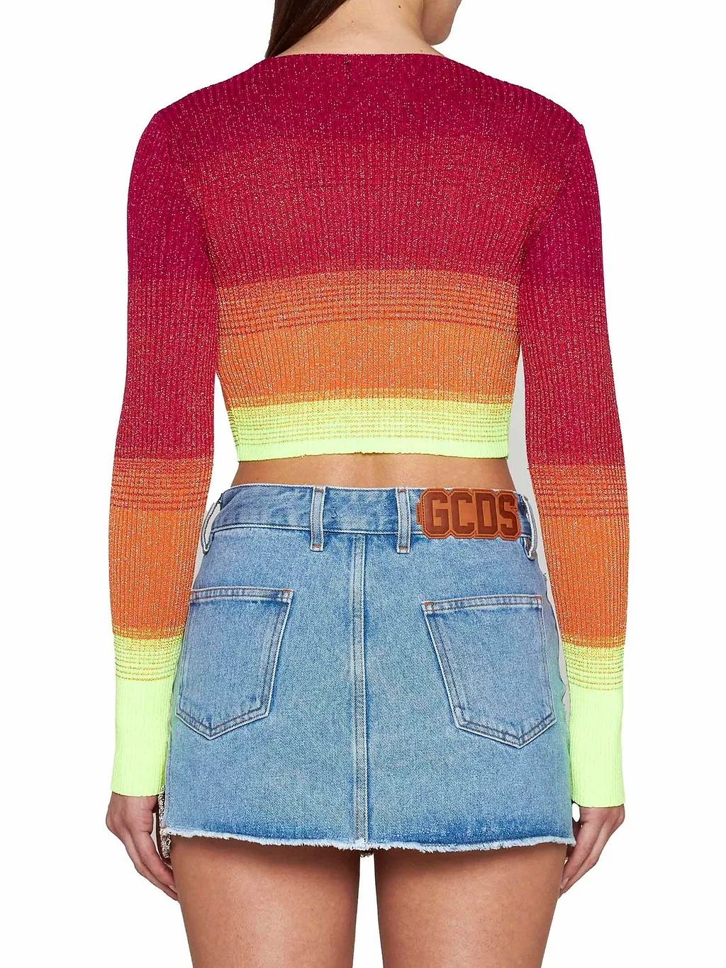 Gcds Striped Knitted Cardigan