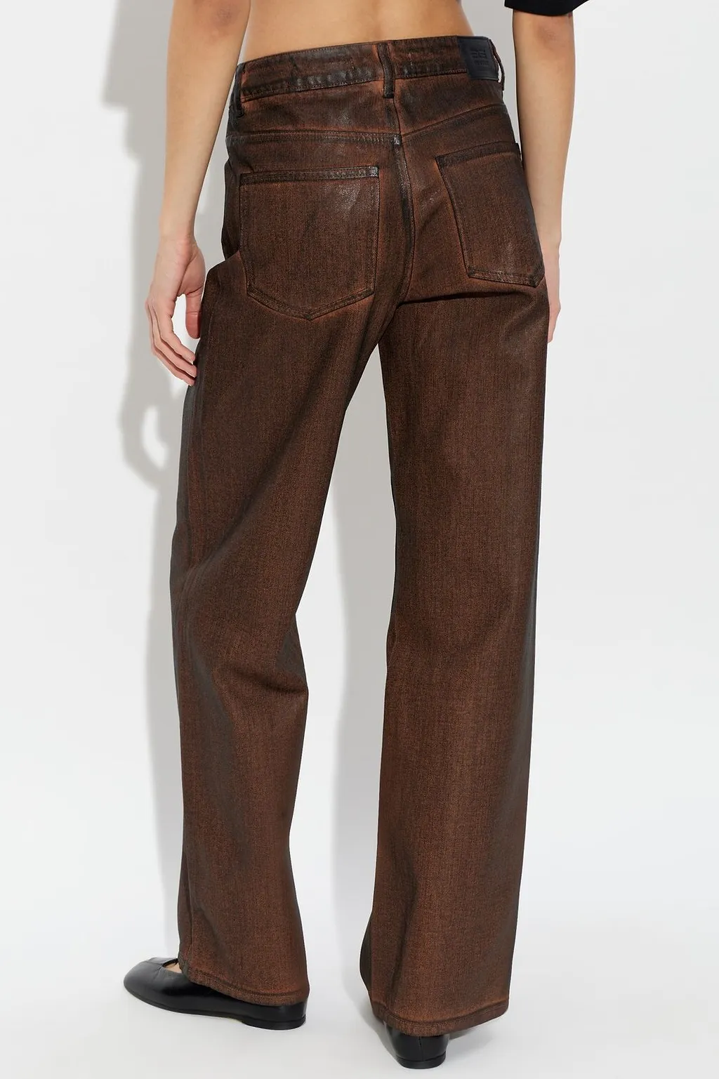 Gestuz Gzcellie Coated Wide-Leg Jeans