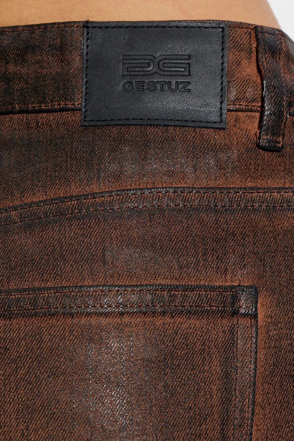 Gestuz Gzcellie Coated Wide-Leg Jeans