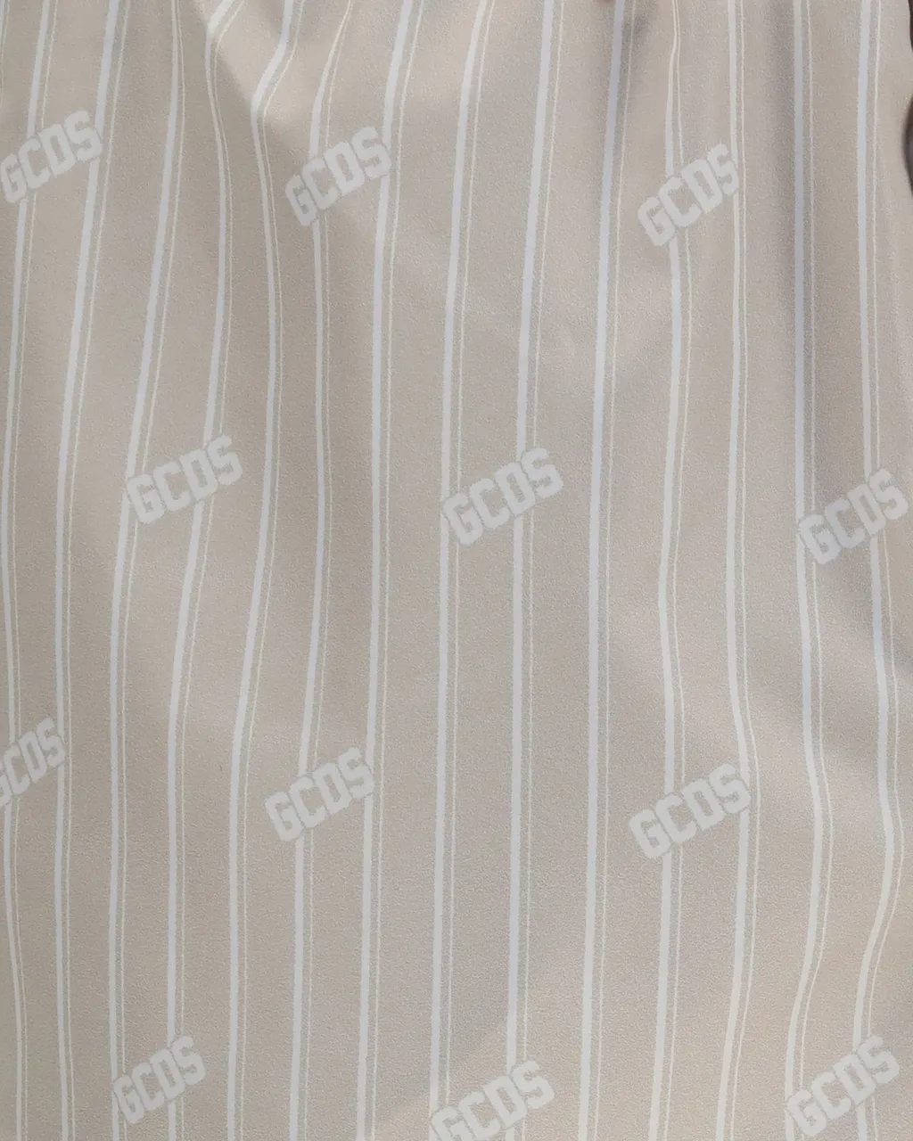 Gcds Striped Logo Swim Shorts