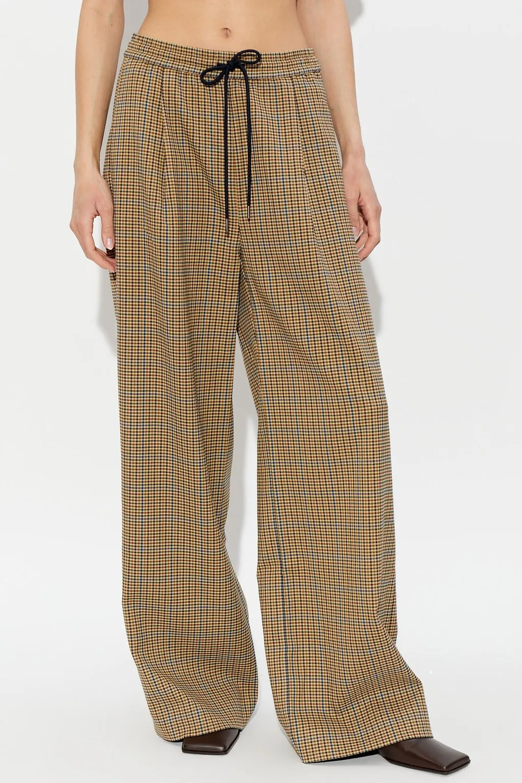 Gestuz Gzchicca Checked Wide-Leg Pants