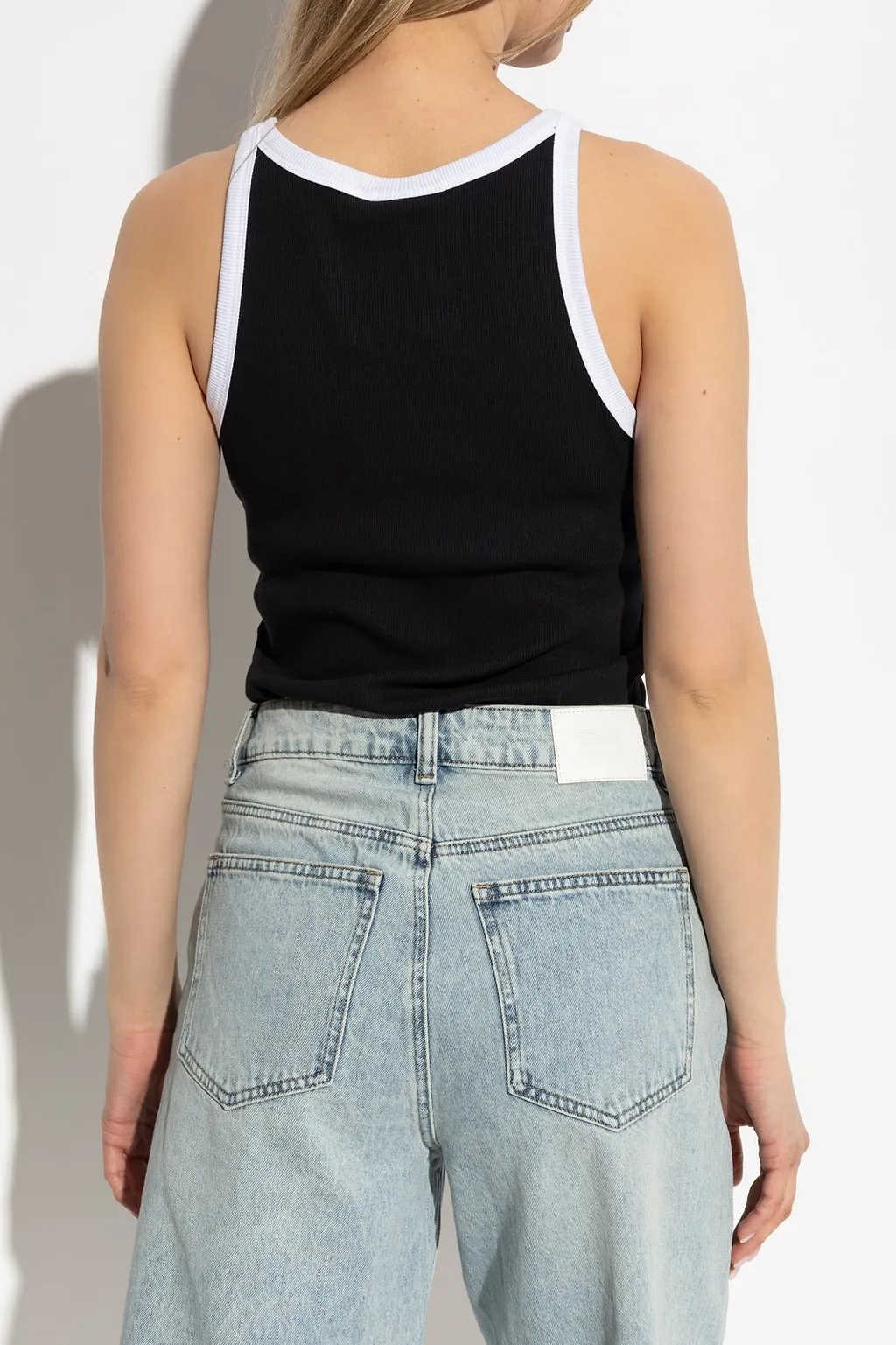 Gzdrew Logo Embroidered Tank Top
