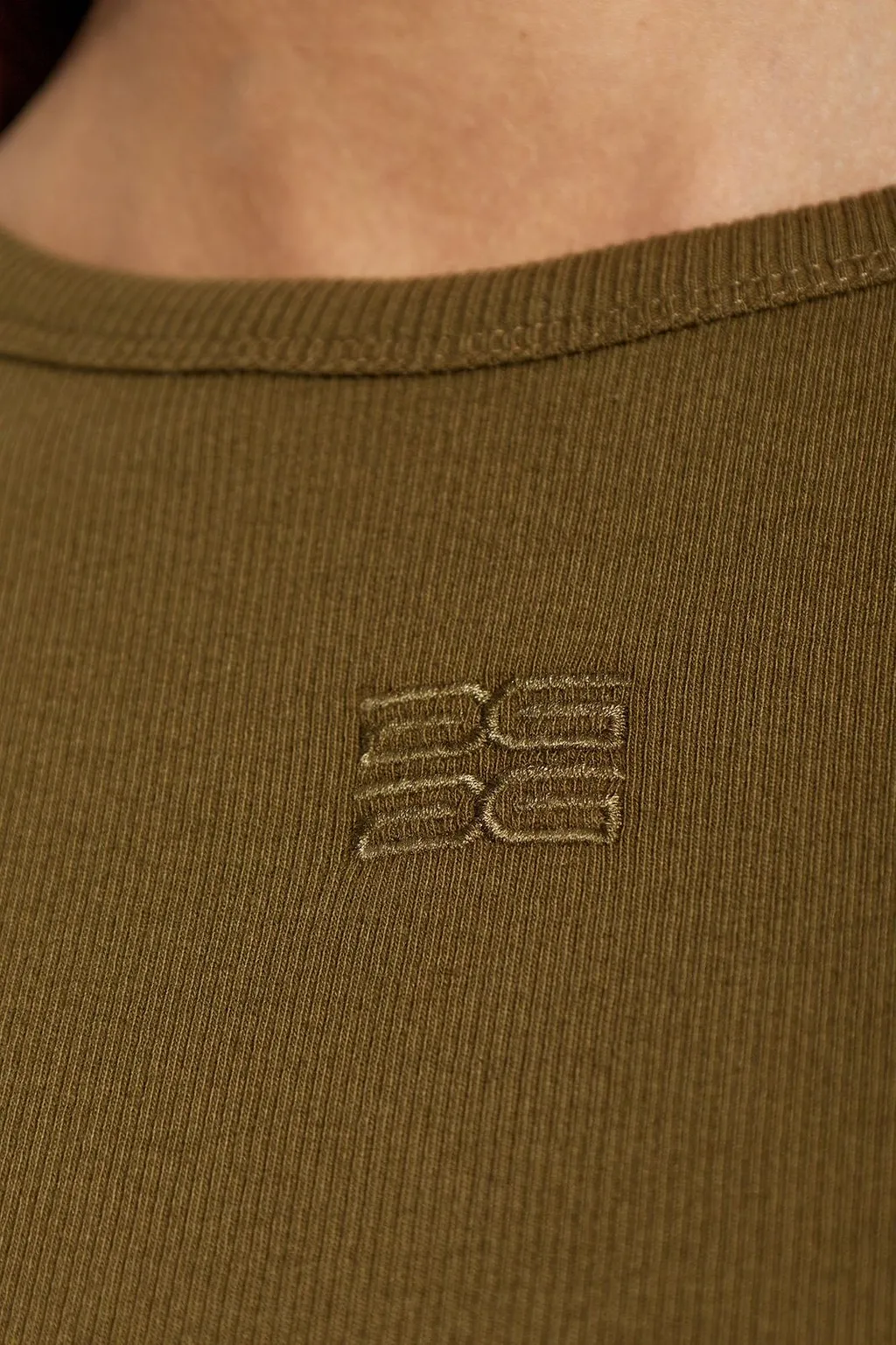 Gzdrew Ribbed Logo Tank Top