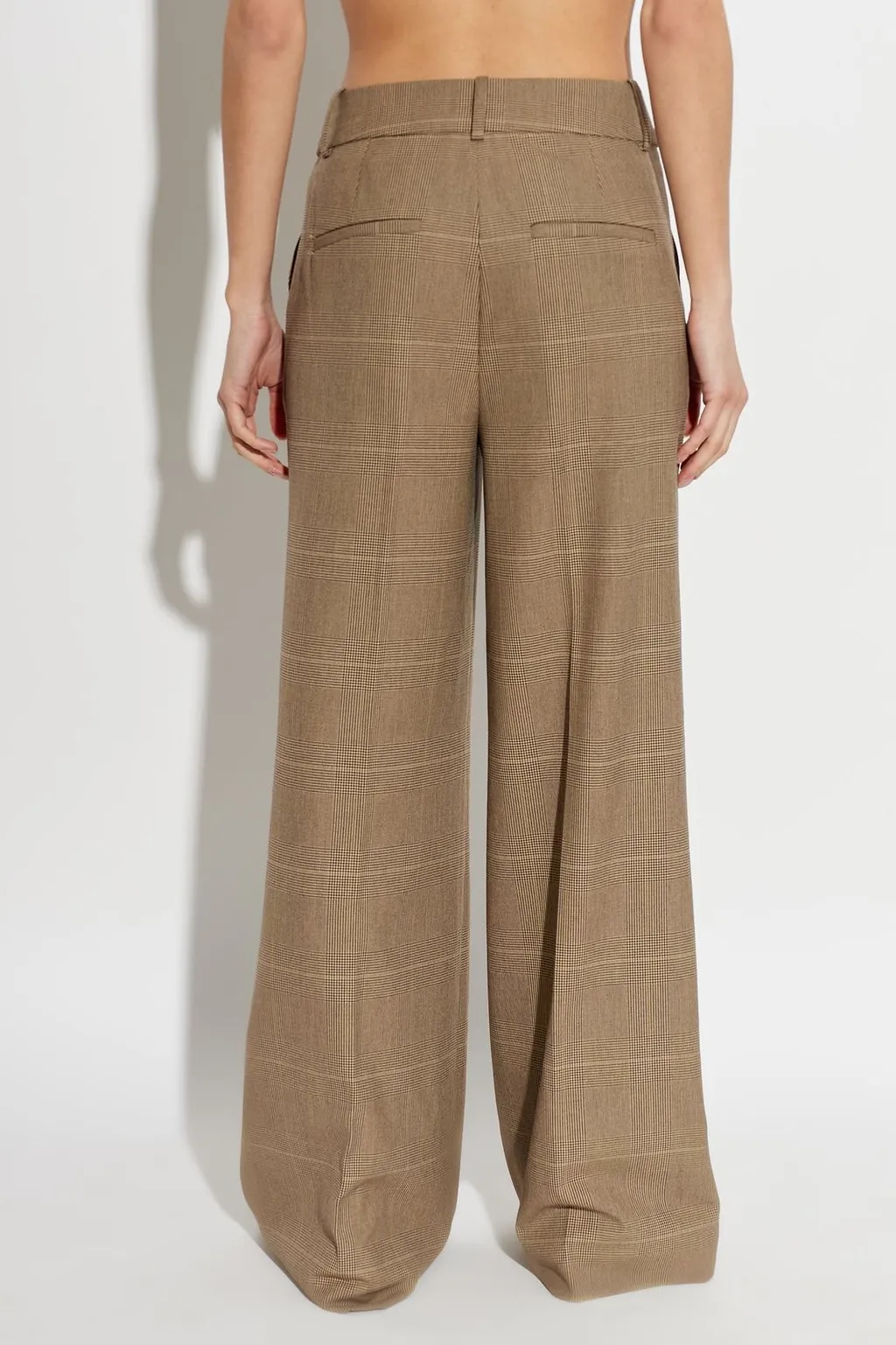 Gestuz Gzevaldi Checked Wide-Leg Pants