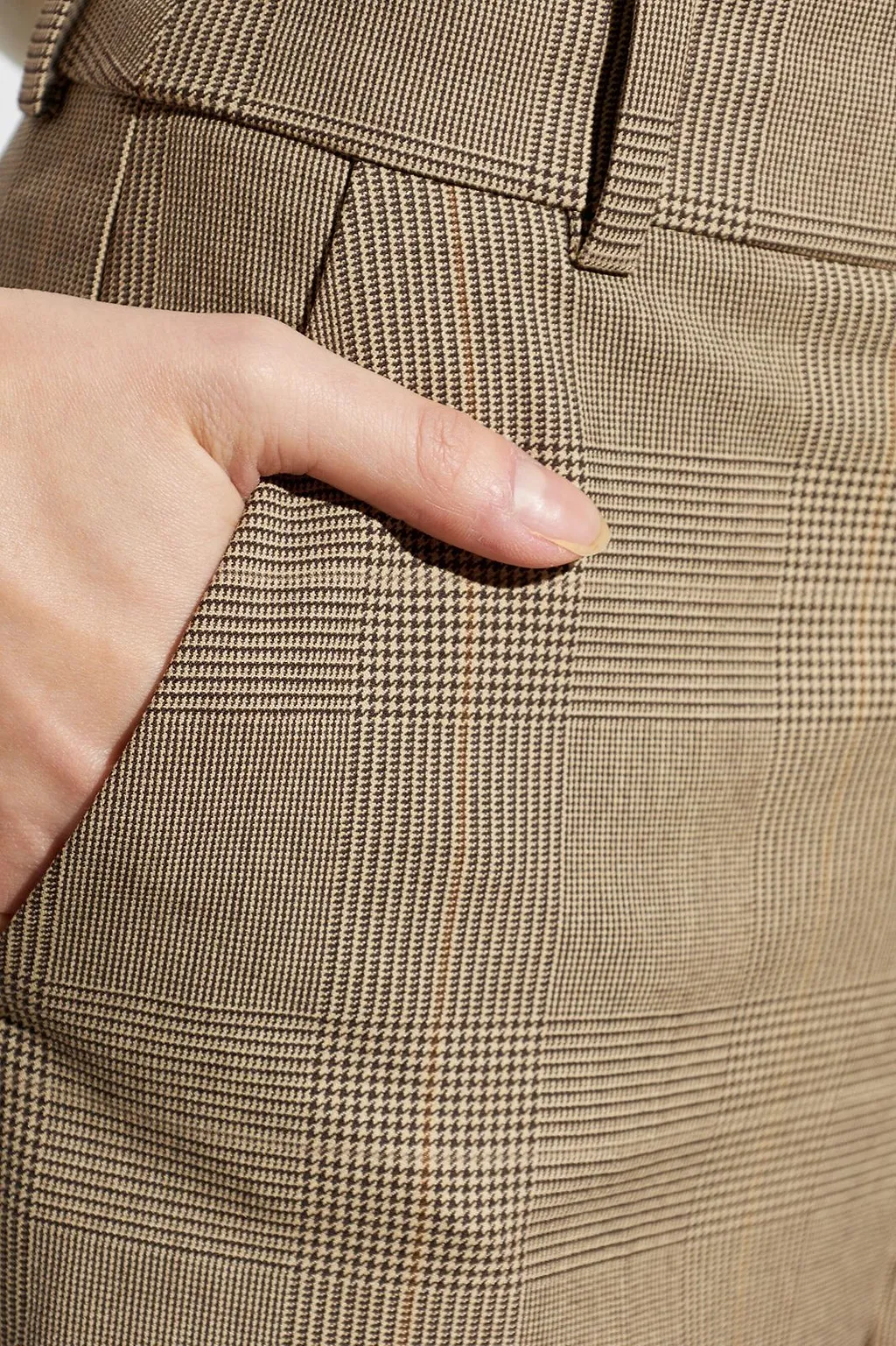 Gestuz Gzevaldi Checked Wide-Leg Pants