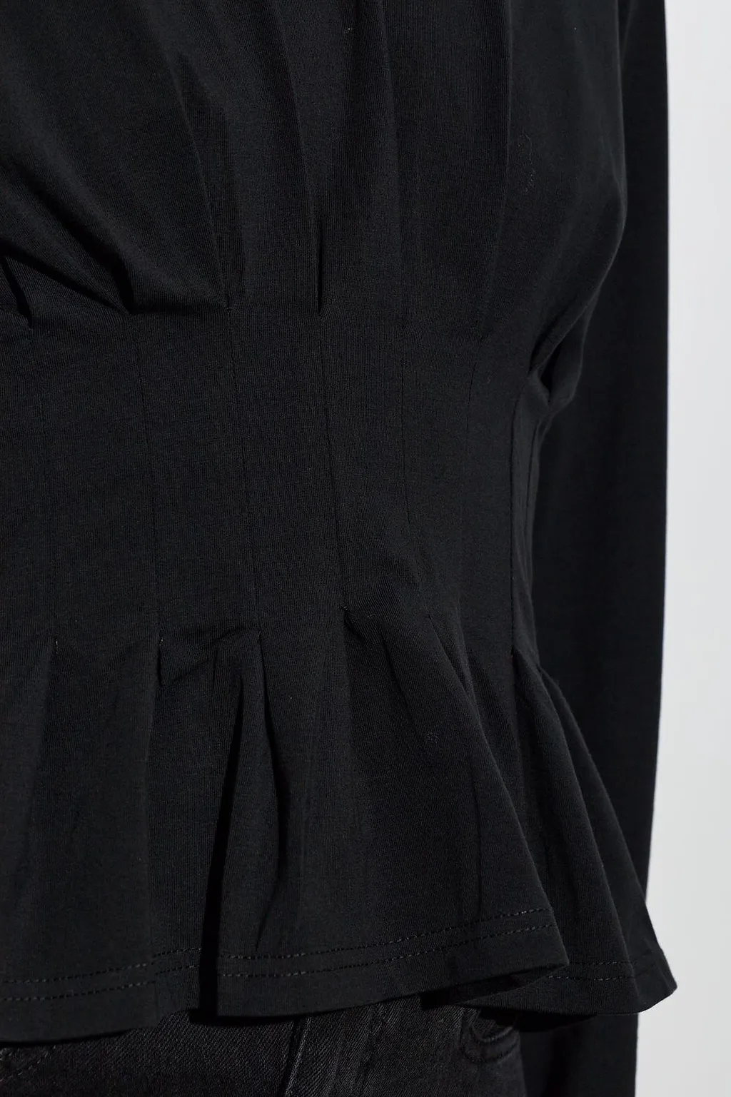 Gestuz Gzinez Peplum Long-Sleeve Top