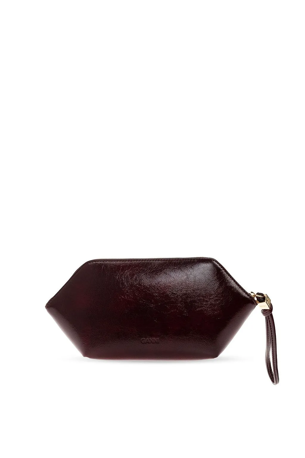 Ganni Logo Wristlet Make Up Bag