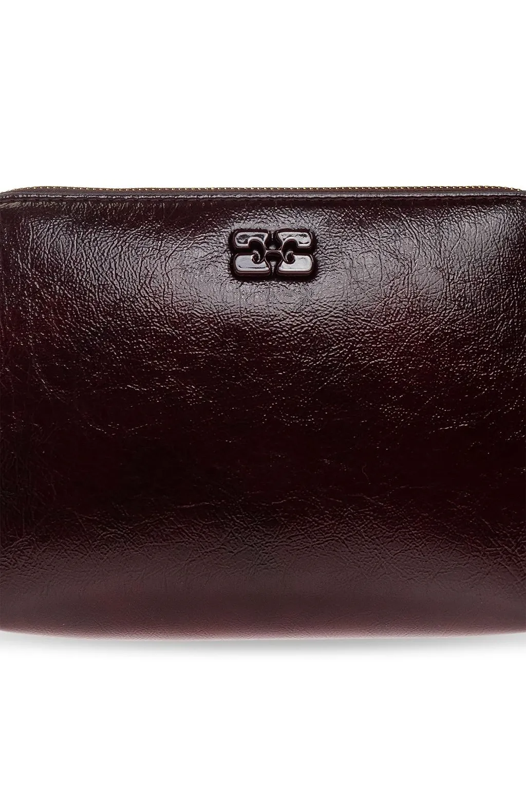 Ganni Logo Wristlet Make Up Bag