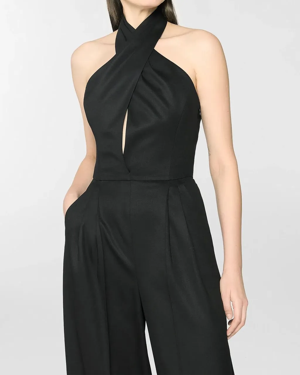 Genny Halterneck Open-Back Jumpsuit