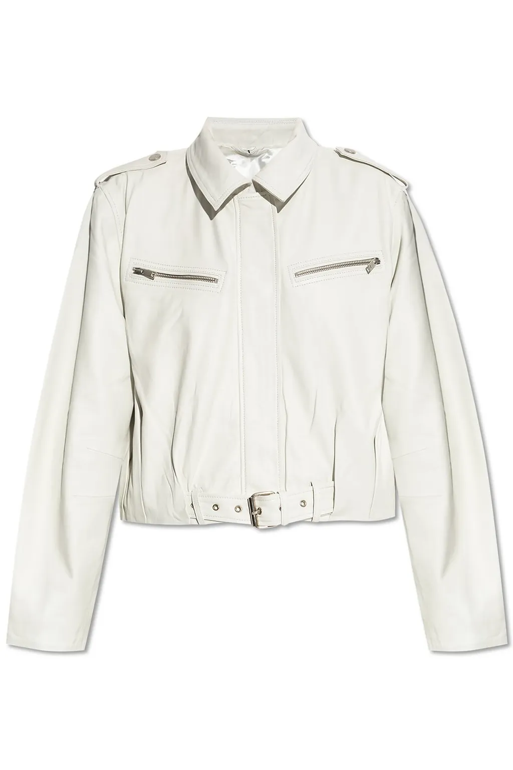 Gestuz Gzkatri Belted Waist Leather Jacket