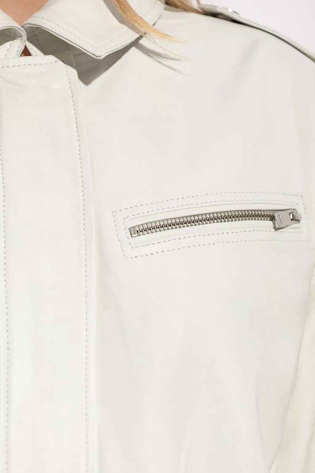 Gestuz Gzkatri Belted Waist Leather Jacket