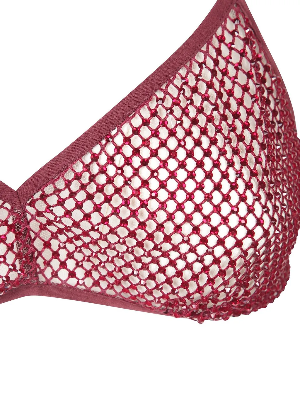Genny Rhinestone Mesh Bralette