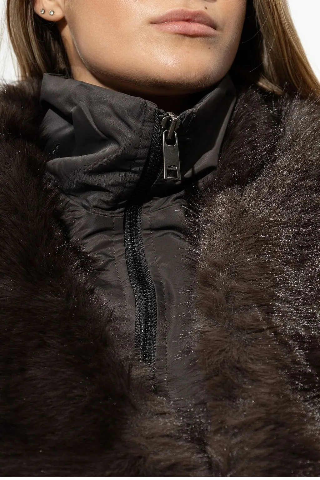 Gzolina Faux Fur Trim Jacket