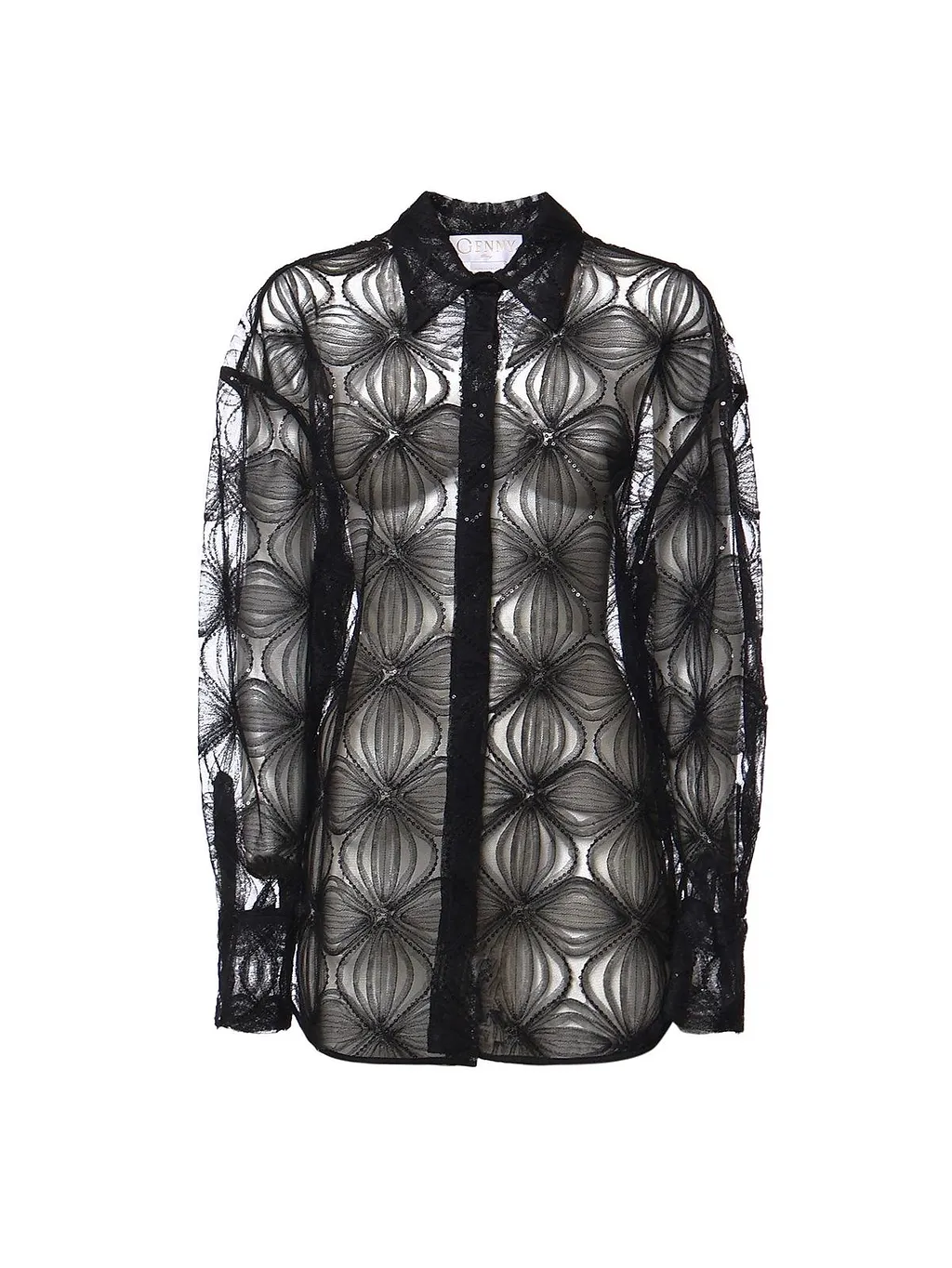 Genny Sheer Patterned Shirt